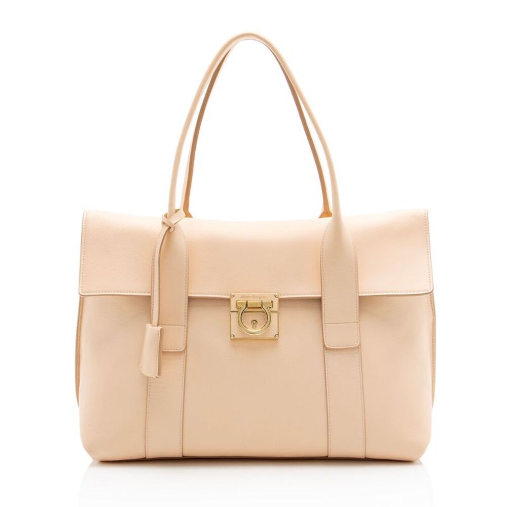 Ferragamo Calfskin Sookie Medium Satchel
